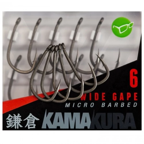 Korda Kamakura Sharpened Wide Gape Hook Élezett Horgok