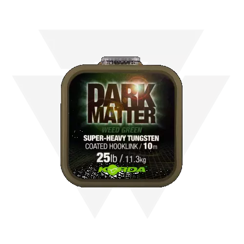 Korda Dark Matter Tungsten Coated Braid Weed Green Bevonatos Előkezsinór