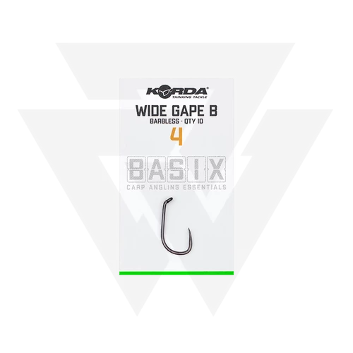 Korda Basix Wide Gape Barbless Szakállnélküli Horog