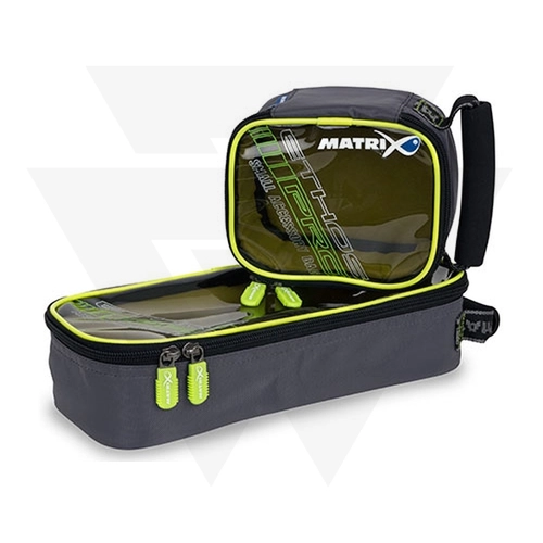Matrix Pro M Clear Top Lime Lining Accessory Bag Táska