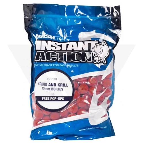 Nash Instant Action Boilies Squid & Krill Bojli