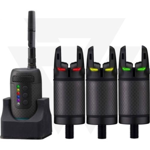 Prologic K3 Bite Alarm Set 3+1 Kapásjelző Szett (Zöld,Sárga,Piros)