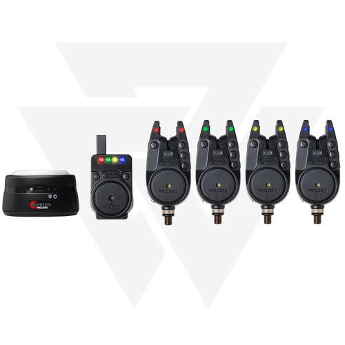 Prologic Kapásjelző Szett C-Series Alarm 4+1 Red Green Yellow Blue Sátorlámpával