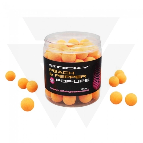 Sticky Baits Peach & Pepper Pop-Ups Bojli 16mm