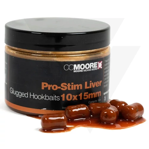 CC Moore Pro-Stim Liver Glugged Hookbaits - 10x15mm