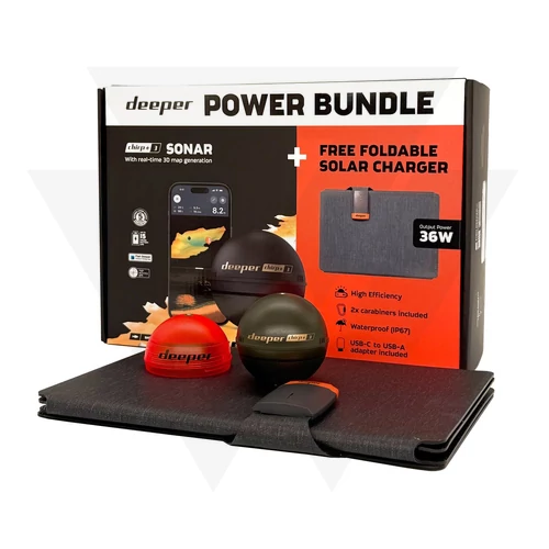 DEEPER Halradar Chirp 3 Winter Power Bundle (Ajándék Napelemes Töltővel)