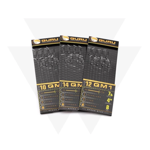 Guru Szakállnélküli Előkötött Horog QM1 Speed Stop 4 inch