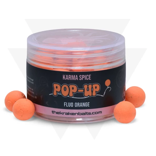 The Kraken Baits Karma Spice Fluo Orange Pop-Ups