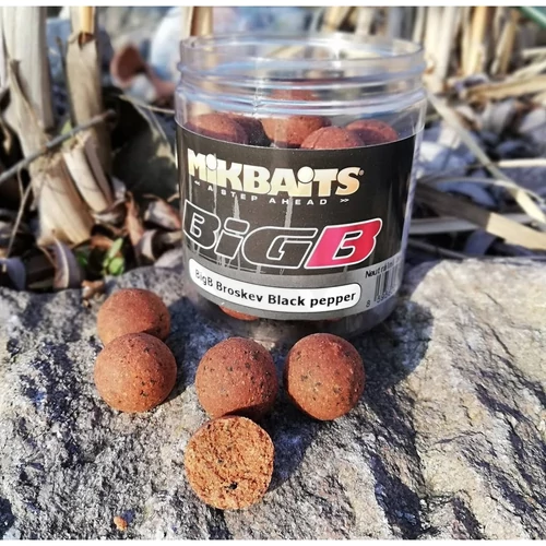 Mikbaits BiG Dippelt Csalizó Bojli BigB Peach Black Pepper Mikbaits BiG Dippelt Csalizó Bojli BigB Peach Black Pepper