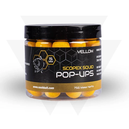 Nash Scopex Squid Pop Ups Yellow 75g