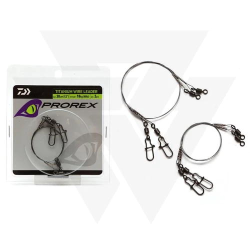 Daiwa Prorex Titanium - Bas De Ligne Titane - 300 Cm - Résistance 12 Kg (25 Lbs) - Pour Pêche Au Leurrage
