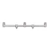 Anaconda Gunmetal 3 Rod Goal Post Buzzer Profi Aluminium Kereszttartó - 38cm