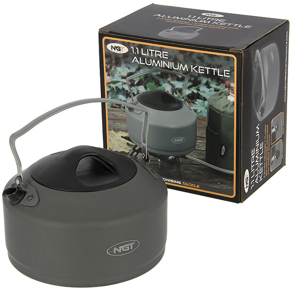 NGT Aluminium Outdoor Kettle Gun Metal Kanna (1,1l)