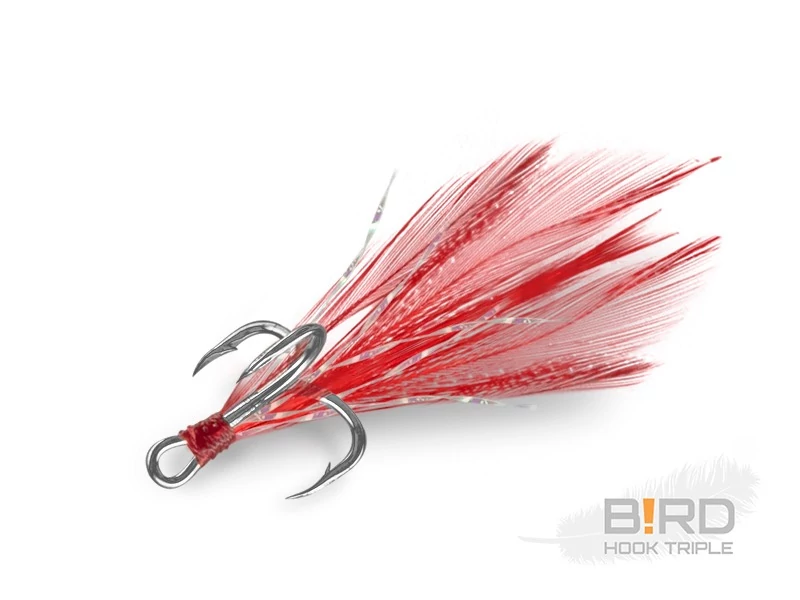 Delphin B!RD Hook TRIPLE / 3db piros tollak