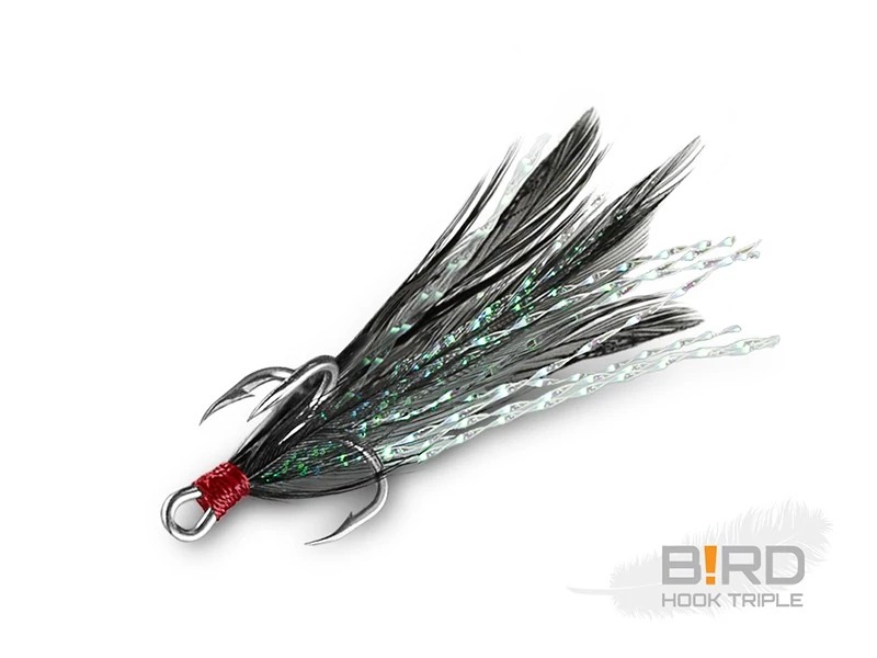 Delphin B!RD Hook TRIPLE / 3db fekete tollak