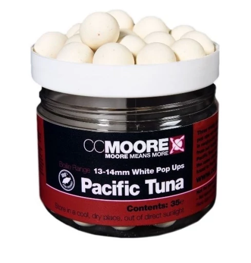 CC Moore Pacific Tuna White Popup 13/14mm