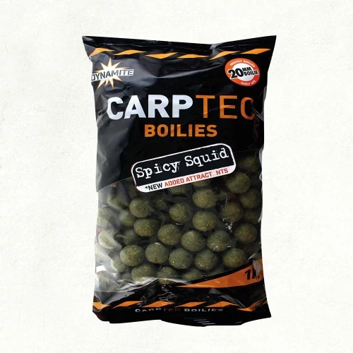 Dynamite Baits CarpTec Spicy Squid Bojli (2kg/20mm)