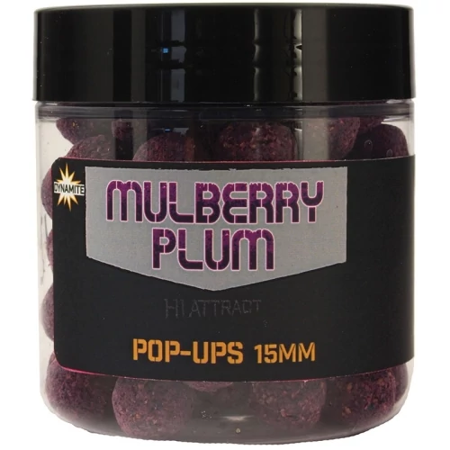 Dynamite Baits Mulberry Plum Hi-Attract Foodbait Pop-Ups Lebegő Bojli