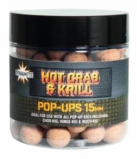 Dynamite Baits Pop Up Hot Crab & Krill - 15mm