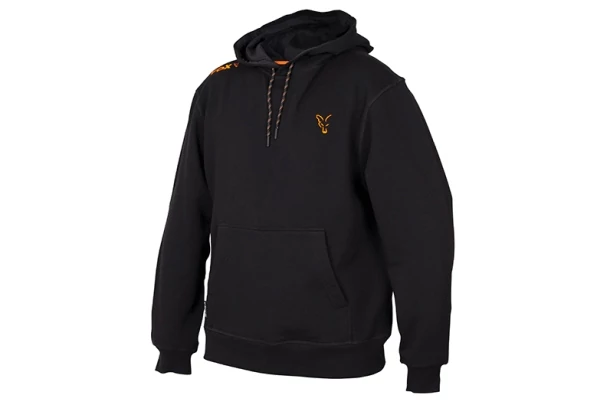 FOX Collection Orange & Black Hoodie Kapucnis Pulóver
