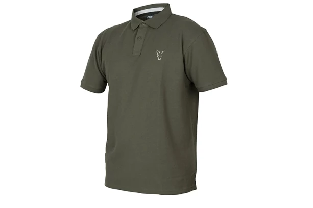 FOX Collection Green & Silver Polo Shirt Galléros Póló