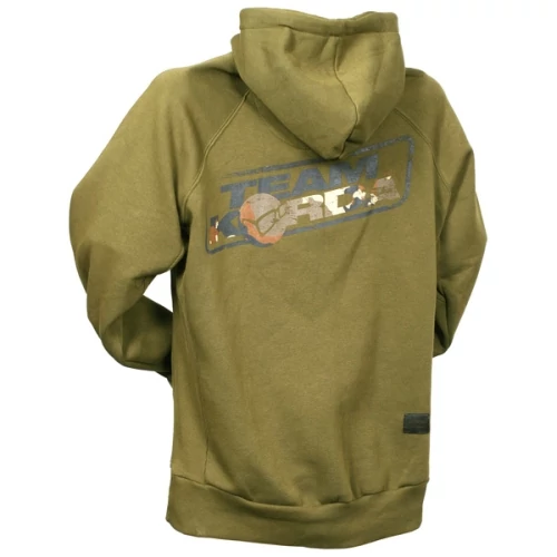 Korda Team Korda Hoodie Kapucnis Pulóver (Dark Olive/zöld)