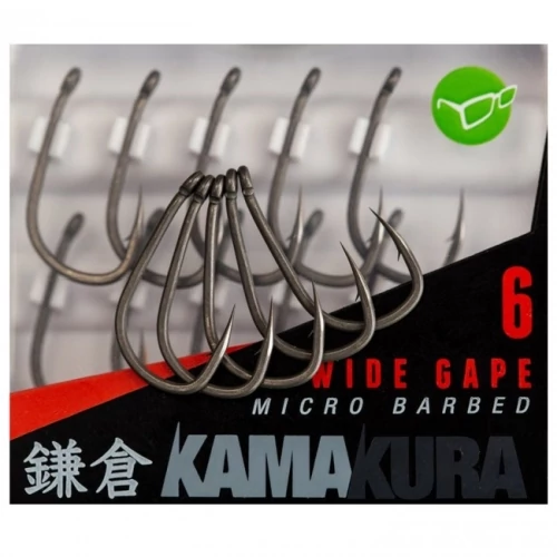 Korda Kamakura Sharpened Wide Gape Hook Élezett Horgok