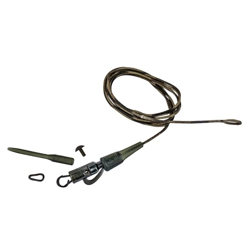 Prologic Safetly Clip QC Swivel Hollow Leader Előkötött Leadcore (80cm/45lbs/3db)