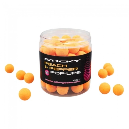 Sticky Baits Peach & Pepper Pop-Ups Bojli 16mm