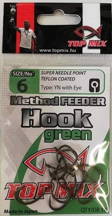 Top Mix Method Feeder Horog Vörös/Red