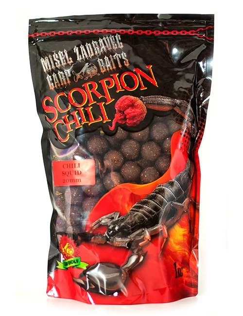 Zadravec Baits Scorpion Chili Boilies Bojli (24mm/1kg)