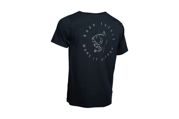 Nash Póló Make It Happen Carp Logo T Shirt Black 
