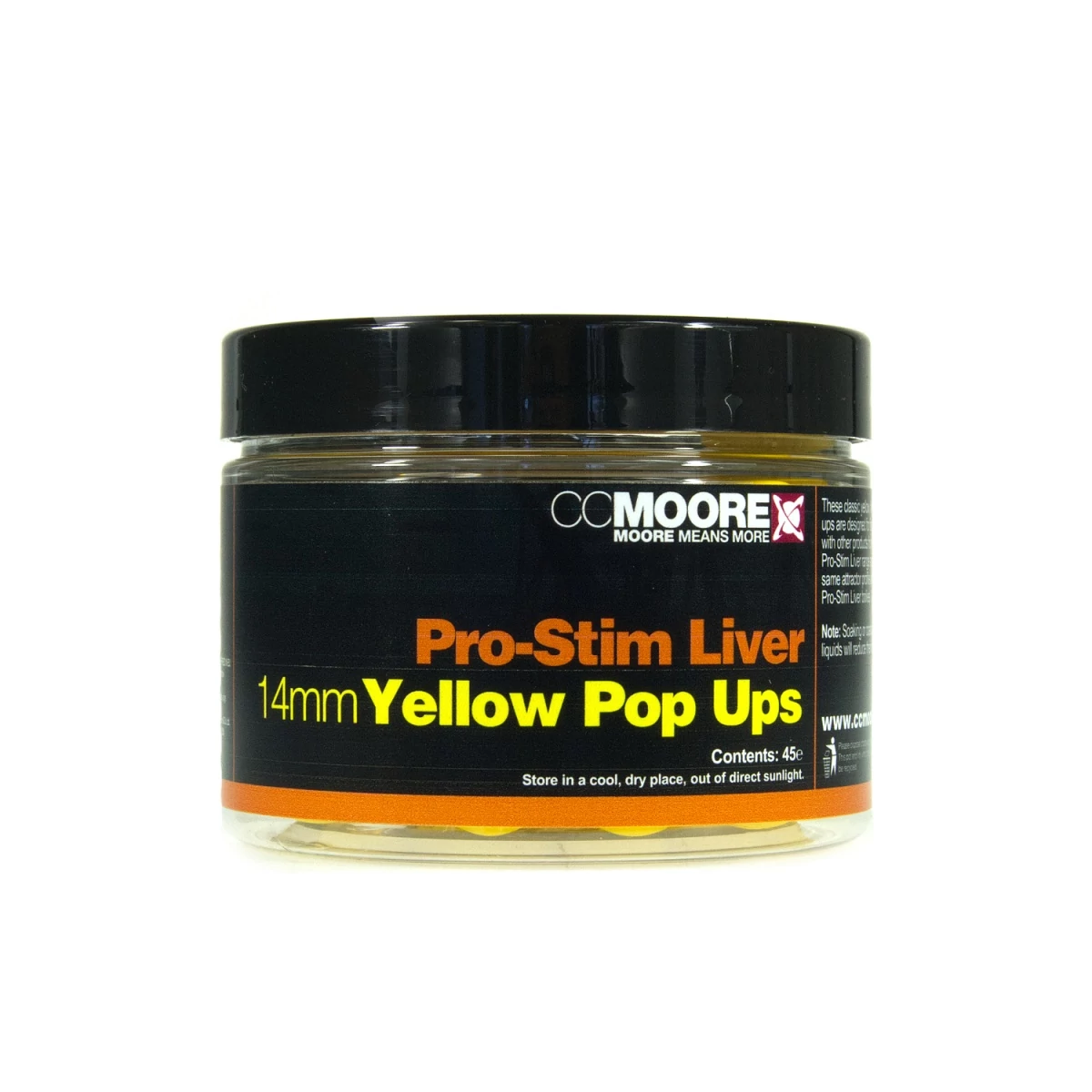 CC Moore Pro-Stim Liver Pop Ups Yellow - 14mm