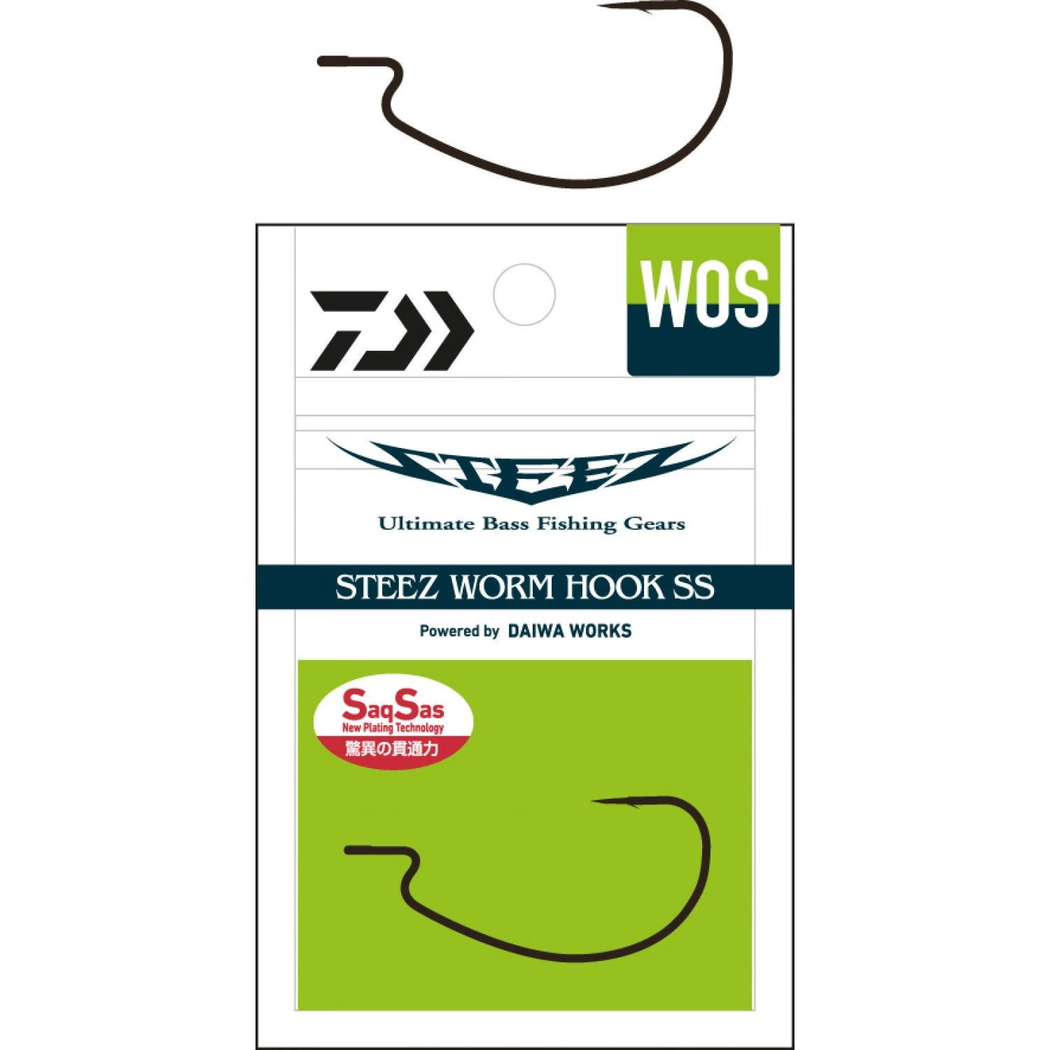 Daiwa Szakállas Horog Steez Worm Hook WOS