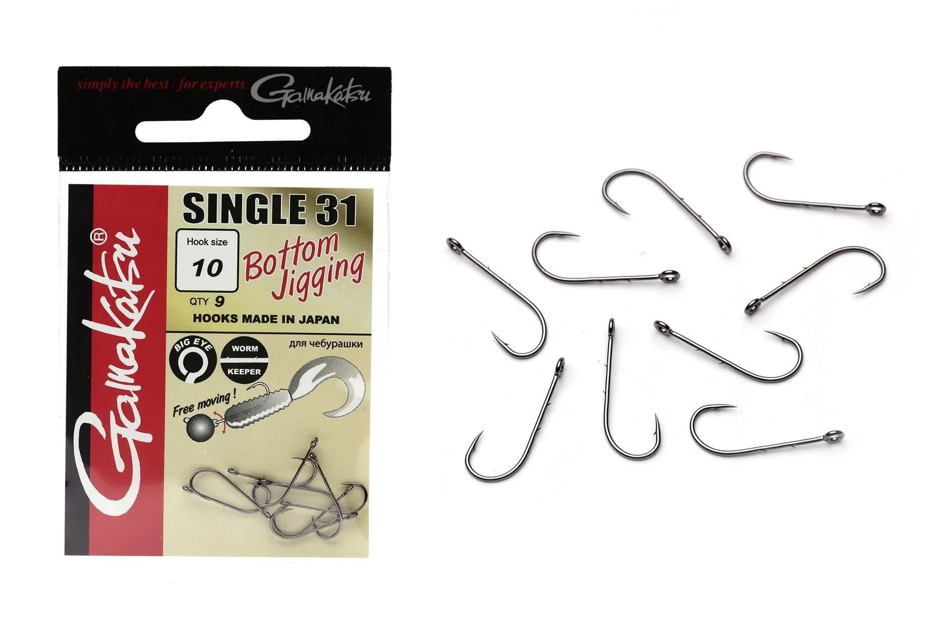 Gamakatsu Promadai Single Fishing Hook - No. 11, Okiami Color, Pack Of 18, For Madai Fishing