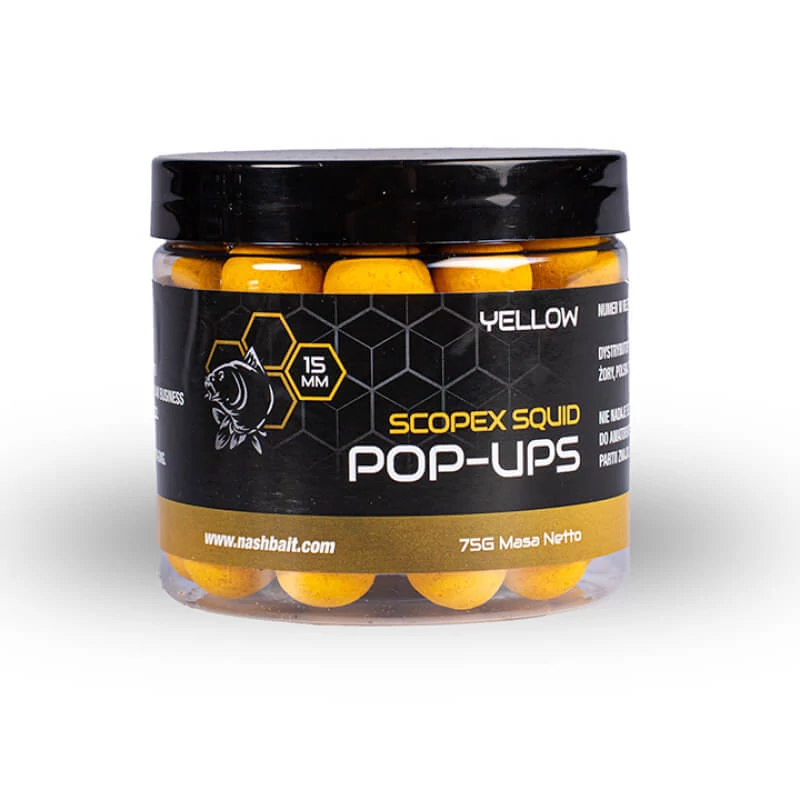 Nash Scopex Squid Pop Ups Yellow 75g